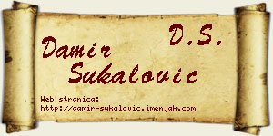 Damir Šukalović vizit kartica